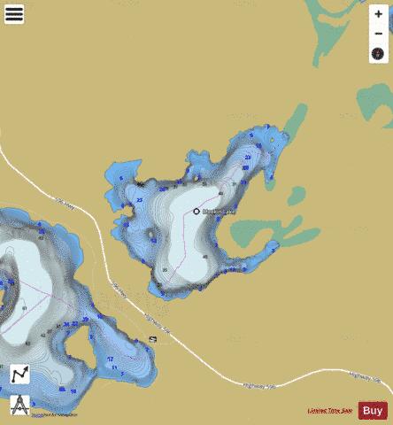 Meekin Lake depth contour Map - i-Boating App