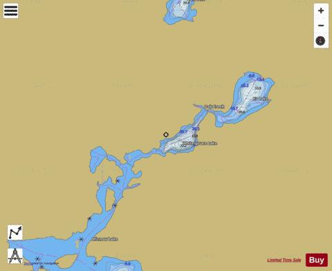 Whitespruce Lake depth contour Map - i-Boating App