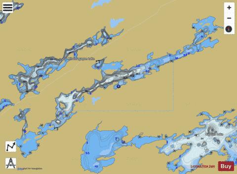 Kashwakamak Lake depth contour Map - i-Boating App