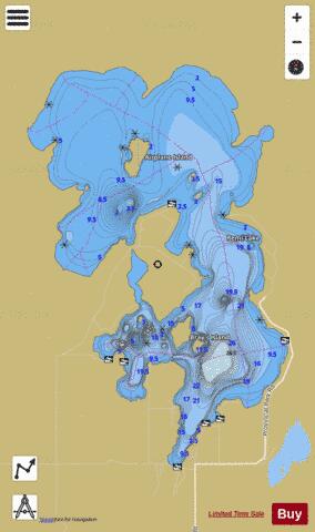 Remi Lake depth contour Map - i-Boating App