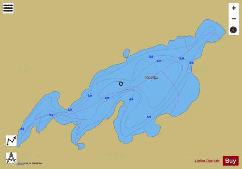 Oke Lake depth contour Map - i-Boating App