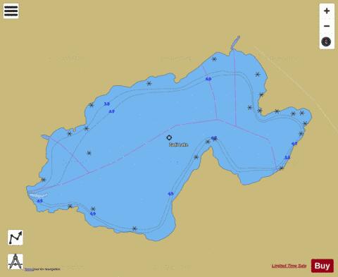 Zadi Lake depth contour Map - i-Boating App