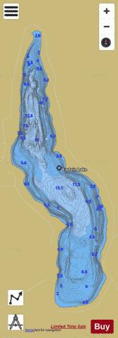 Farlain Lake depth contour Map - i-Boating App