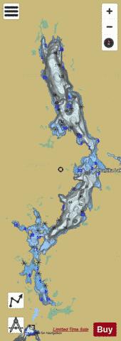 Obabika Lake depth contour Map - i-Boating App