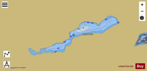 Peyton Lake depth contour Map - i-Boating App