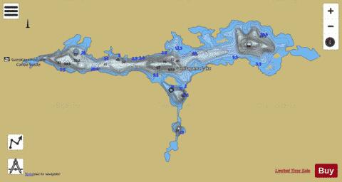 Gamitagama Lake depth contour Map - i-Boating App