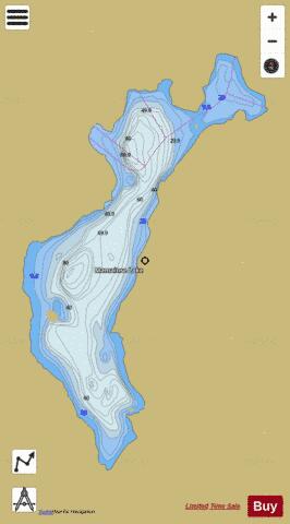 Mamainse Lake depth contour Map - i-Boating App