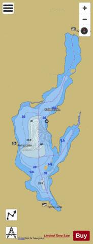 Point Lake depth contour Map - i-Boating App