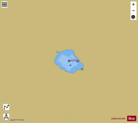 Buckshot Lake depth contour Map - i-Boating App