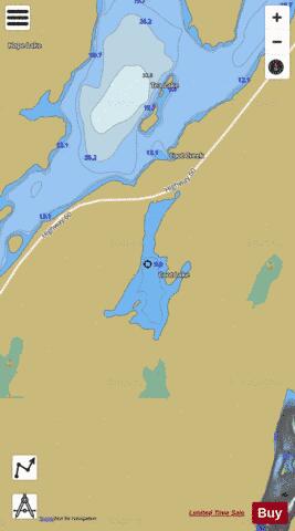 Coot Lake depth contour Map - i-Boating App