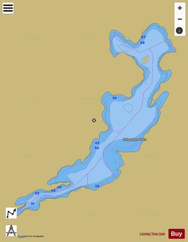 Shippagew Lake depth contour Map - i-Boating App