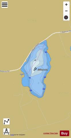Jordan Lake depth contour Map - i-Boating App