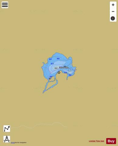 Sprat Lake depth contour Map - i-Boating App