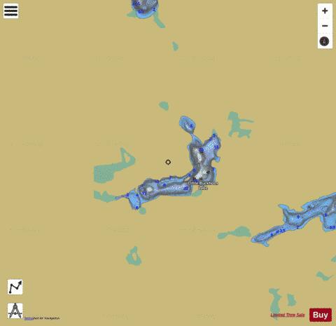 Little Buckhorn Lake depth contour Map - i-Boating App