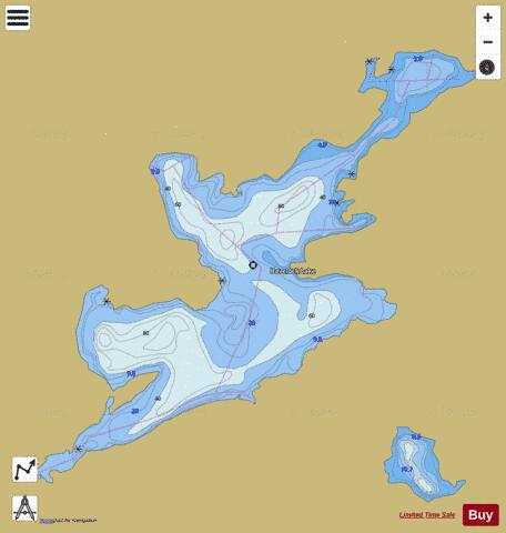 Havelock Lake depth contour Map - i-Boating App