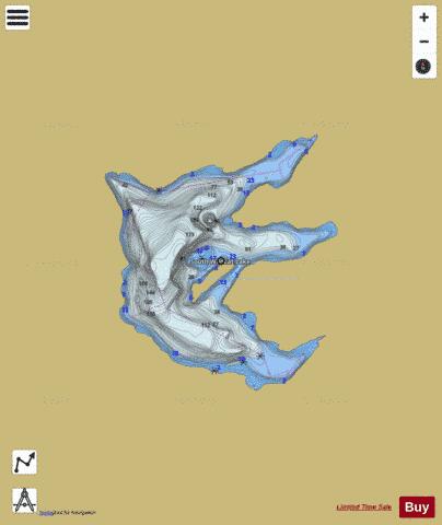 South Wildcat Lake depth contour Map - i-Boating App