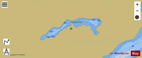 German Lake depth contour Map - i-Boating App