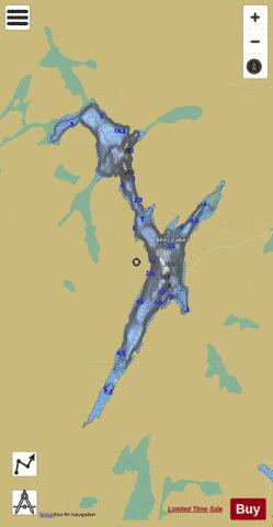 Beer Lake depth contour Map - i-Boating App
