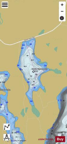 North Pigeon Lake depth contour Map - i-Boating App