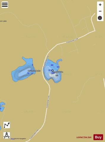 Cockle Lake depth contour Map - i-Boating App