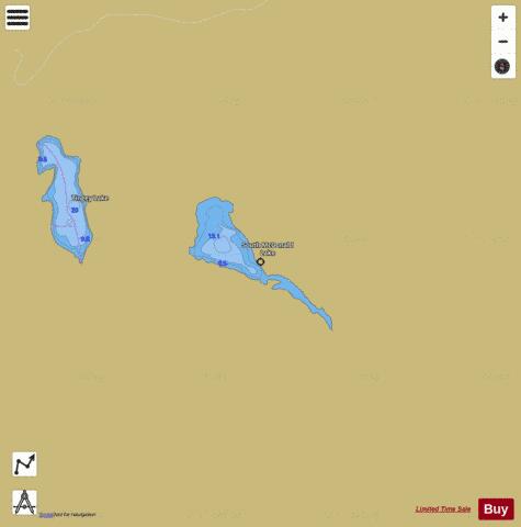 South McDonald Lake depth contour Map - i-Boating App