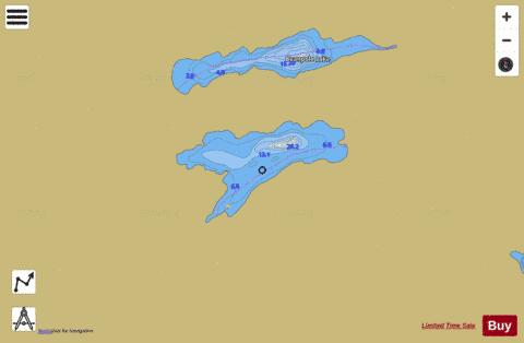 Coburn Lake depth contour Map - i-Boating App