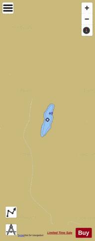 Saranack Lake depth contour Map - i-Boating App