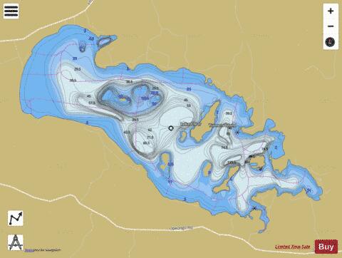 Lake Clear depth contour Map - i-Boating App