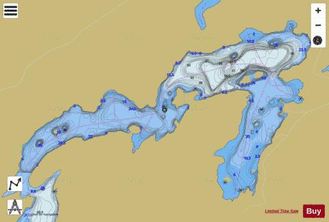 Lost Bay depth contour Map - i-Boating App