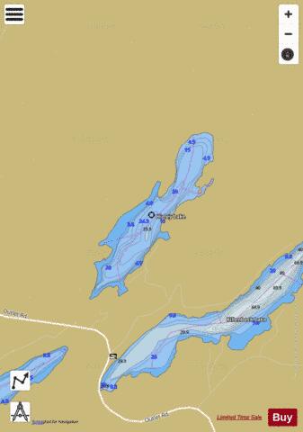 Highley Lake depth contour Map - i-Boating App