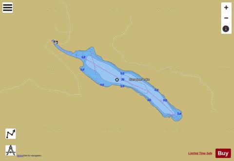 Claradeer Lake depth contour Map - i-Boating App