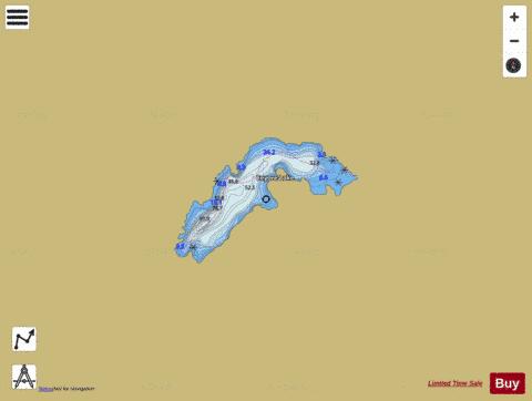 Eeyore Lake depth contour Map - i-Boating App