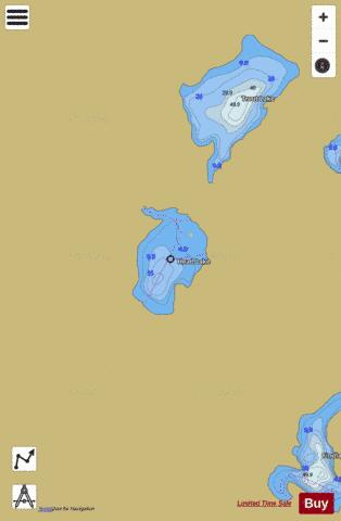 Head Lake depth contour Map - i-Boating App