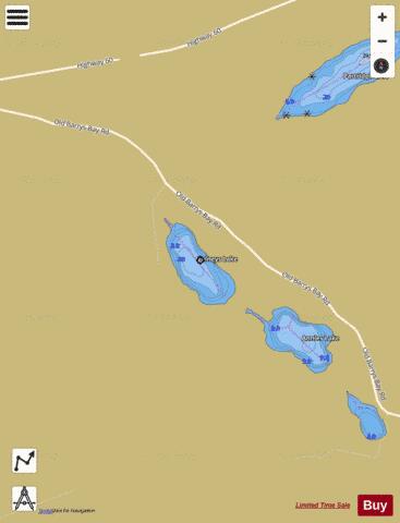 Zelneys Lake depth contour Map - i-Boating App