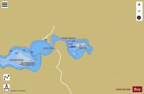 Enos Bay depth contour Map - i-Boating App