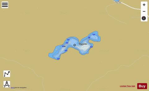 Gun Lake depth contour Map - i-Boating App