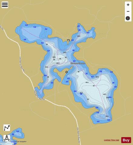 Wadsworth Lake depth contour Map - i-Boating App