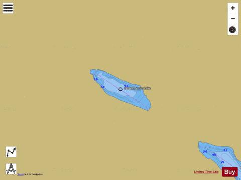 James Lakes depth contour Map - i-Boating App