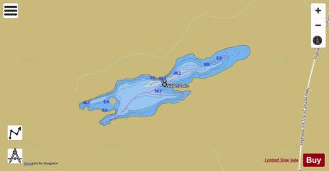 Nisbet Lake depth contour Map - i-Boating App