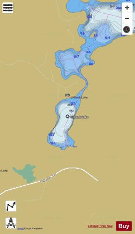 Gilbank Lake depth contour Map - i-Boating App