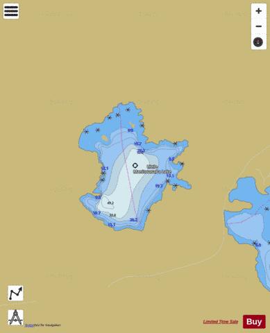 Little Manitouwaba Lake depth contour Map - i-Boating App