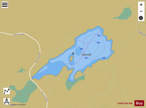 Bruce Lake depth contour Map - i-Boating App