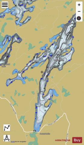 Desert Lake depth contour Map - i-Boating App