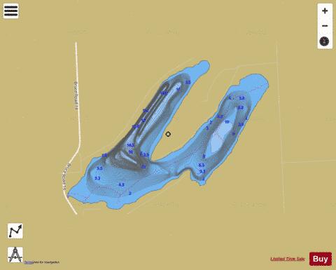 Gould Lake depth contour Map - i-Boating App