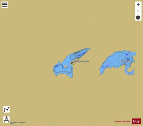 White Granite Lake depth contour Map - i-Boating App