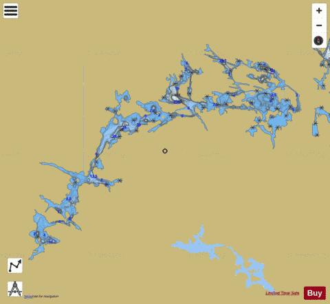 Brennan Lake depth contour Map - i-Boating App