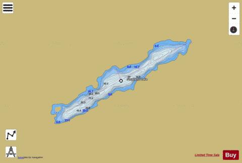 Stephens Lake depth contour Map - i-Boating App