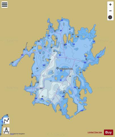 Holinshead Lake depth contour Map - i-Boating App