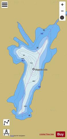 Maggotte Lake depth contour Map - i-Boating App