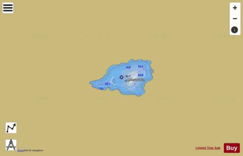 Lineus Lake depth contour Map - i-Boating App